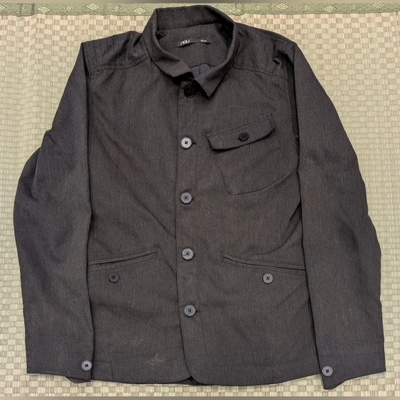 Nau Vise Blazer Minimalist Charcoal Men's Size Medium - Picture 1 of 8
